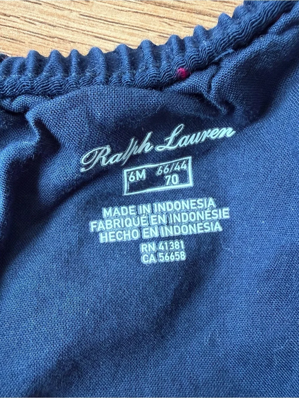 Ralph Lauren 6 Month Diaper Cover